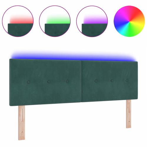 LED uzglavlje dugmadi tamnozelena 72 cm baršun Cijena