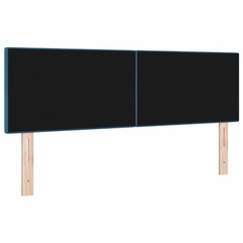 LED Uzglavlje S dugim preklopom Tamnoplava 72 cm Baršun Cijena