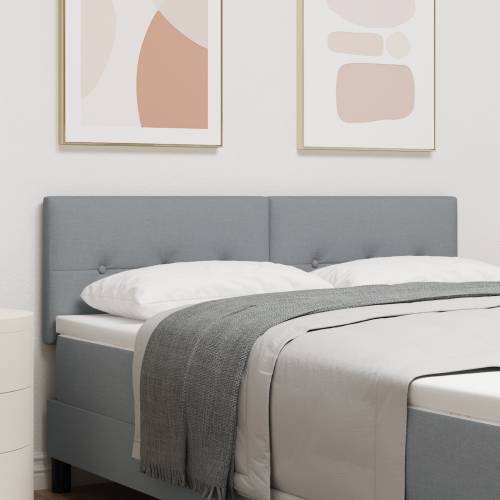 LED Uzglavlje s Gumbima, Svjetlosiva, 80 cm, Tkanina Cijena