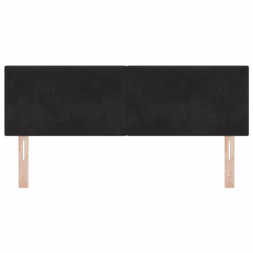 LED uzglavlje s dugmadi, crno, 80 cm, baršun Cijena
