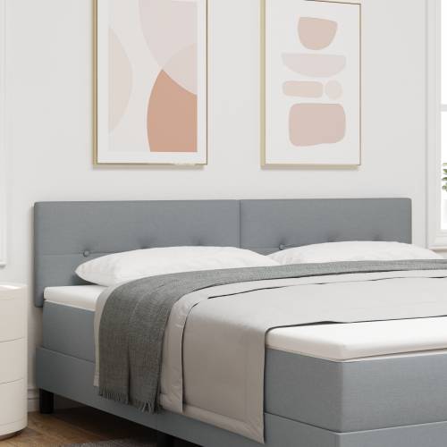 LED Uzglavlje S dugmadi Svijetlosiva 90 cm Tkanina Cijena
