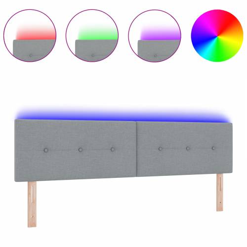 LED Uzglavlje S dugmadi Svijetlosiva 90 cm Tkanina Cijena