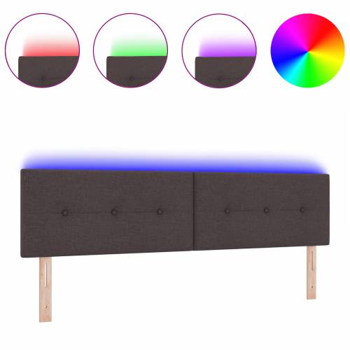 LED Uzglavlje S dugmadi Smeđe 90 cm Tkanina Cijena