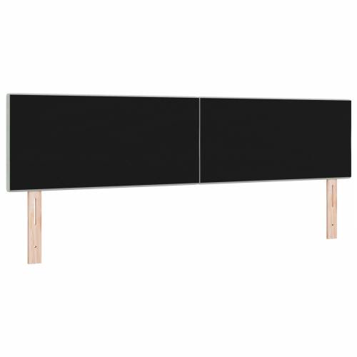 LED naslonjač s gumbom tapeciranim svjetlosivim baršunom 180 cm Cijena
