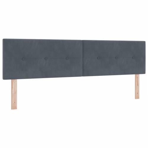 LED uzglavlje Gumbasto podstavljeno Tamno sivo 180 cm Velvet Cijena