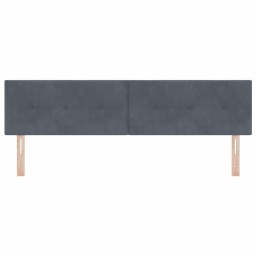 LED uzglavlje Gumbasto podstavljeno Tamno sivo 180 cm Velvet Cijena