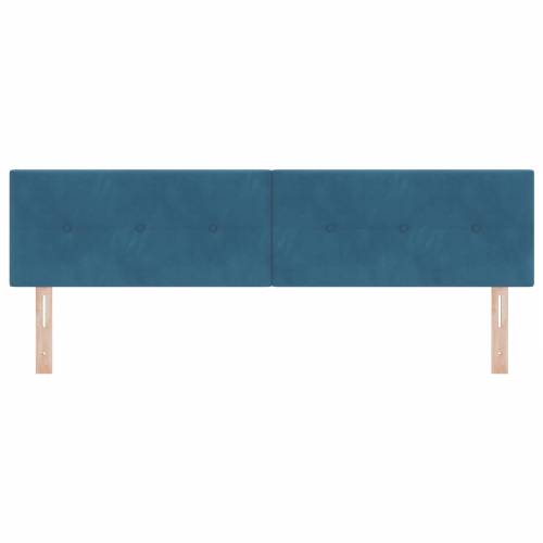 LED Uzglavlje S dugmićima Tamnoplava 90 cm Baršun Cijena