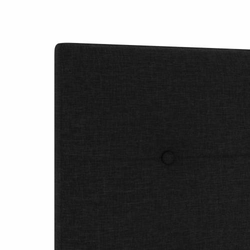 LED Uzglavlje S Button Utupljeno Crno 100 cm Tkanina Cijena