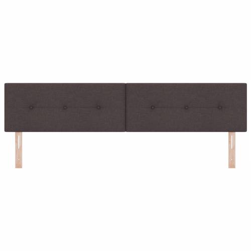 LED Headboard s gumbima, tamnosmeđi, 100 cm, tkanina Cijena
