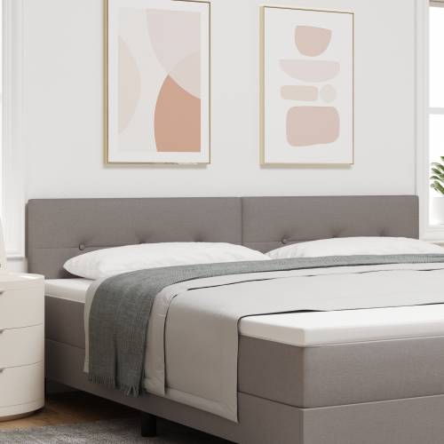 LED Uzglavlje s dugmadi Taupe 100 cm Tkanina Cijena