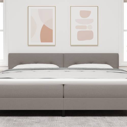 LED Uzglavlje s dugmadi Taupe 100 cm Tkanina Cijena