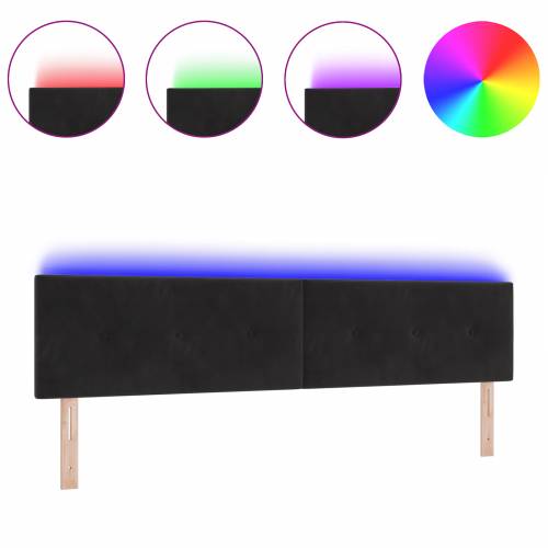 LED Uzglavlje s Gumbi Crno 100 cm Baršun Cijena