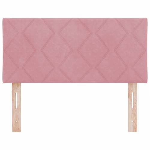 LED uzglavlje s dizajnom dijamantnih blokova Ružičasto 90 cm Velvet Cijena