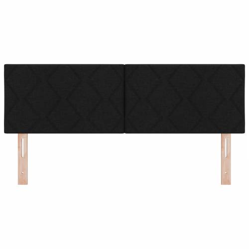 LED Uzglavlje Dijamantni Blokovi Crno 144 cm Tkanina Cijena