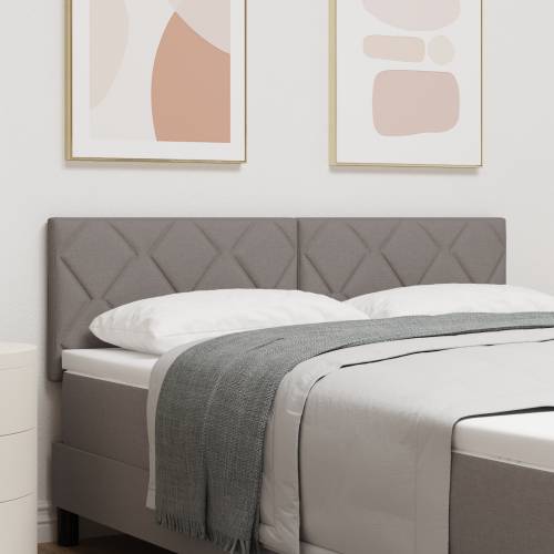 LED uzglavlje dizajn dijamantnih blokova taupe 144 cm tkanina Cijena