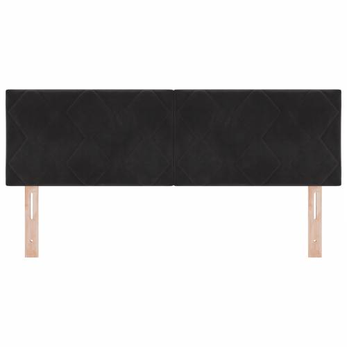 LED uzglavlje dizajn dijamantnih blokova crno 144 cm baršun Cijena