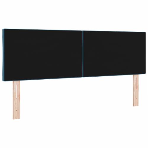 LED uzglavlje s dijamantnim blokovima tamno plavo 144 cm baršun Cijena