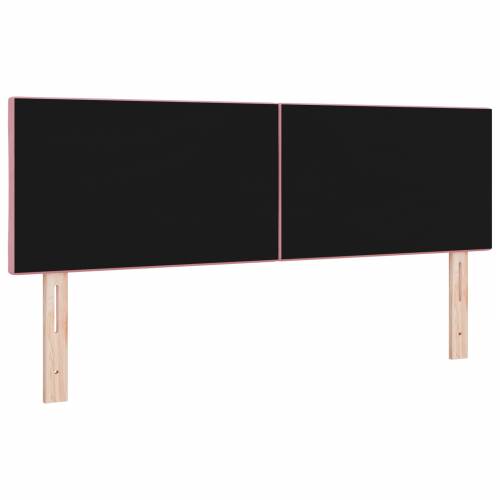 LED uzglavlje dizajn dijamantnih blokova ružičasto 144 cm baršun Cijena