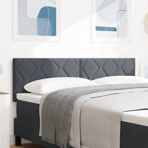 LED uzglavlje dijamantni blokovi dizajn tamno sivo 160 cm velveta Cijena