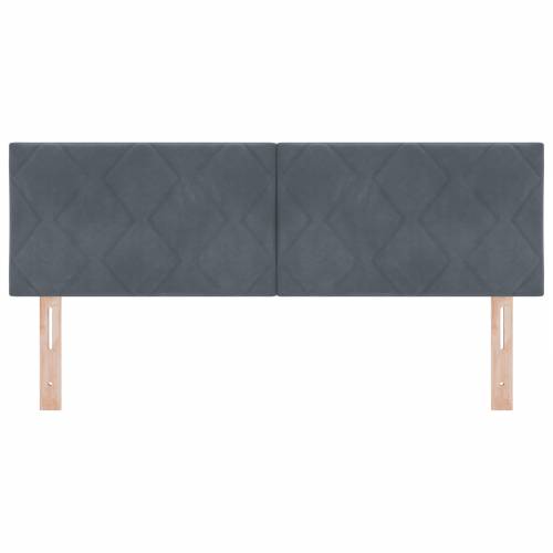 LED uzglavlje dijamantni blokovi dizajn tamno sivo 160 cm velveta Cijena