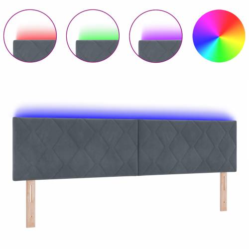 LED Naslonjač Dizajn s Kvadratnim Blokovima Tamno Sivi 180 cm Baršun Cijena