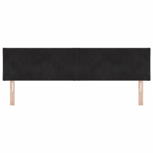 LED uzglavlje dizajn dijamantskih blokova crno 180 cm velur Cijena
