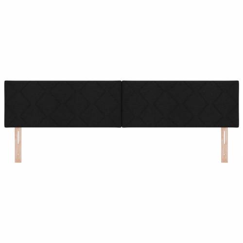 LED uzglavlje dizajn dijamantnih blokova crno 200 cm tkanina Cijena