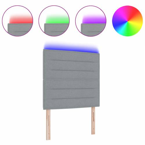 LED uzglavlje Linijski dizajn Svjetlosiva 80 cm Tkanina Cijena
