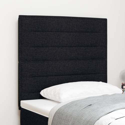 LED uzglavlje s linijskim dizajnom crno 80 cm tkanina Cijena