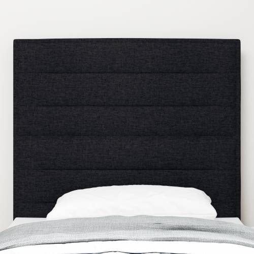 LED uzglavlje s linijskim dizajnom crno 80 cm tkanina Cijena