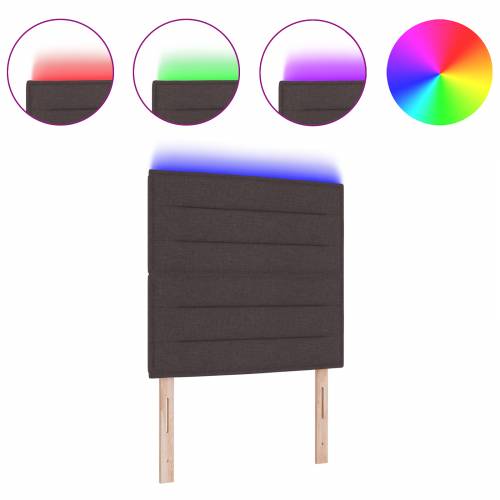 LED Uzglavlje Dizajn Linije Tamno Smeđa 80 cm Tkanina Cijena