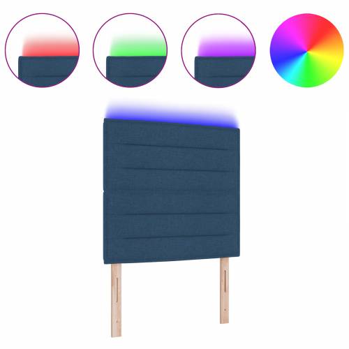 LED Uzglavlje Linije Dizajn Plava 80 cm Tkanina Cijena