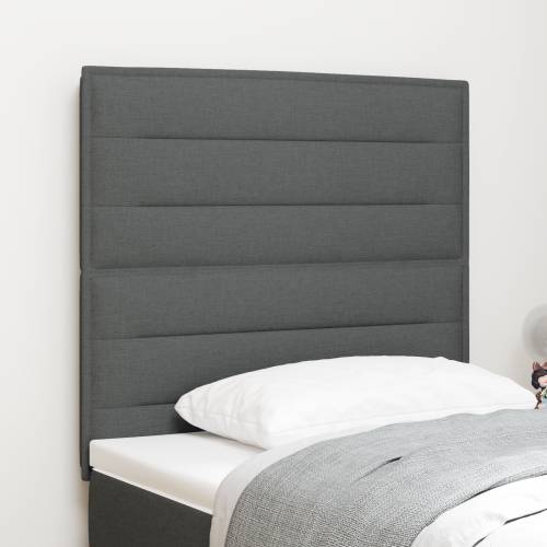 LED Uzglavlje Linije Dizajn Tamno Sivo 90 cm Tkanina Cijena