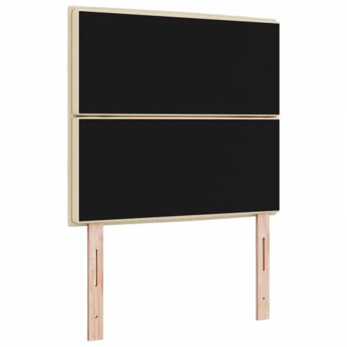 LED uzglavlje sa linijskim dizajnom krem 90 cm tkanina Cijena