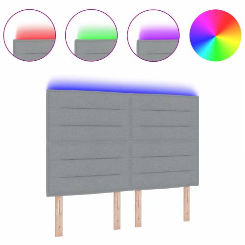 LED uzglavlje suvremenog dizajna svijetlosiva 72 cm tkanina Cijena