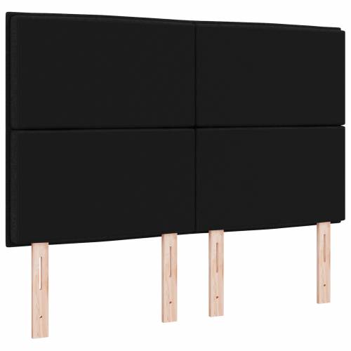 LED uzglavlje s linijama dizajna crno 72 cm tkanina Cijena