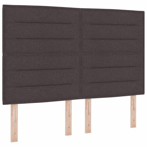 LED uzglavlje Linije dizajn tamno smeđe 72 cm tkanina Cijena