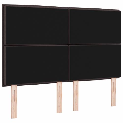 LED uzglavlje Linije dizajn tamno smeđe 72 cm tkanina Cijena