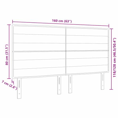 LED Uzglavlje Moderne Linije Svjetlosiva 80 cm Tkanina Cijena