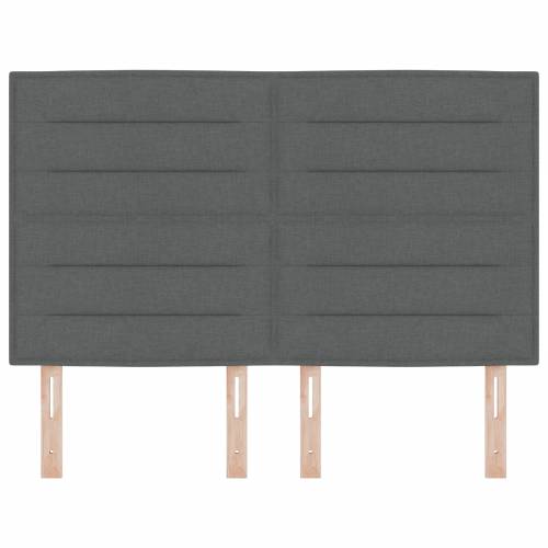 LED Uzglavlje s Linijama Tamno Sivo 80 cm Tkanina Cijena