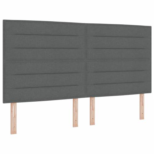 LED Uzglavlje Linije Dizajn Tamno Sivo 90 cm Tkanina Cijena