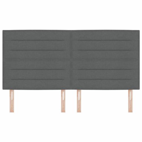 LED Uzglavlje Linije Dizajn Tamno Sivo 90 cm Tkanina Cijena