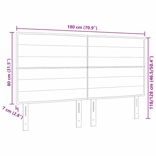 LED Uzglavlje Linije Dizajn Tamno Sivo 90 cm Tkanina Cijena