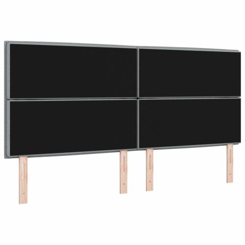 LED Uzglavlje sa svjetlosivim dizajnom 200 cm platno Cijena