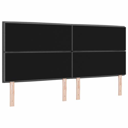 LED uzglavlje s linijama dizajna tamno sivo 100 cm tkanina Cijena
