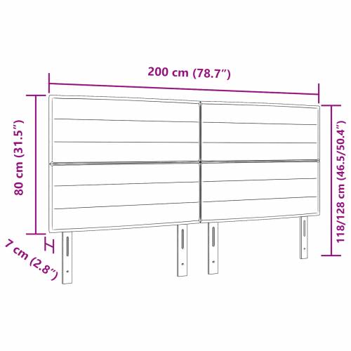 LED uzglavlje crno 100 cm, tkanina Cijena