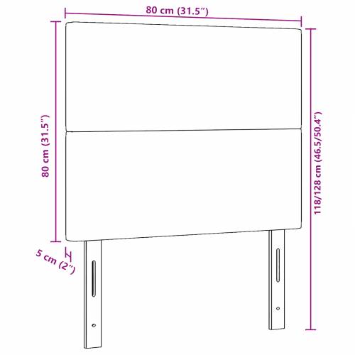 LED svjetlo za uzglavlje sivo 80 cm korduroj tkanina Cijena