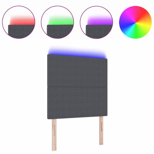 LED uzglavlje tamno sivo 80 cm od korduroj tkanine Cijena
