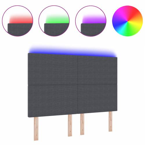 LED Naslonjač Tamno Siva 72 cm Kordura Tkanina Cijena