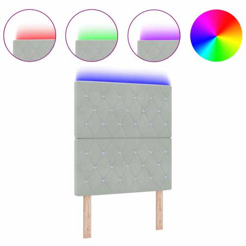 LED uzglavlje svjetlosivo 80 cm pliš Cijena